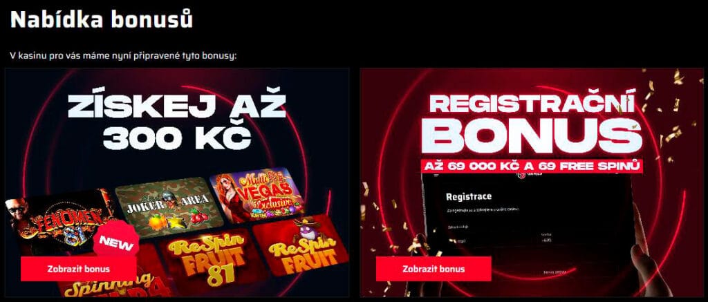 bonusy kasina 69games